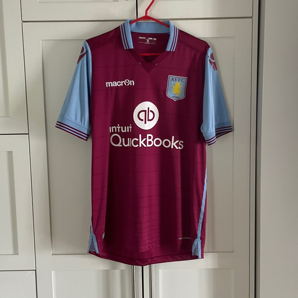 MACARON Aston Villa Claret and Blue Football (Soccer) Jersey